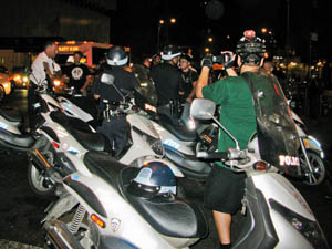 Mass Ticketing during August 2008 Critical Mass by Adrian Kinloch