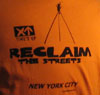 Back of the TIME'S UP! RTS in NYC T-shirt