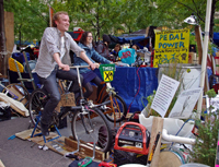 Time's Up Energy Bikes at Occupy Wall Street - photo by David Shankbone